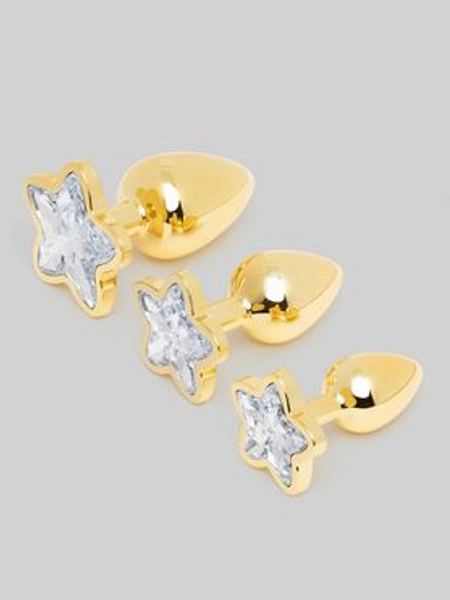 Lovehoney Star Power Jeweled Metal Butt Plug Set (3 Piece)