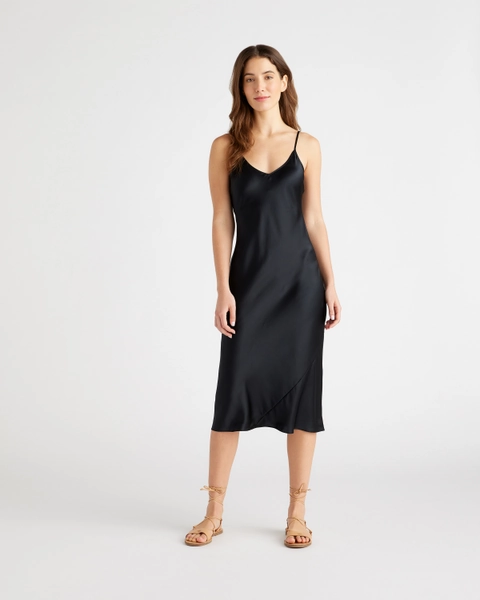Silk Slip Dress | Quince - Ultra Soft 100% Mullbury Silk With Washable Knit 