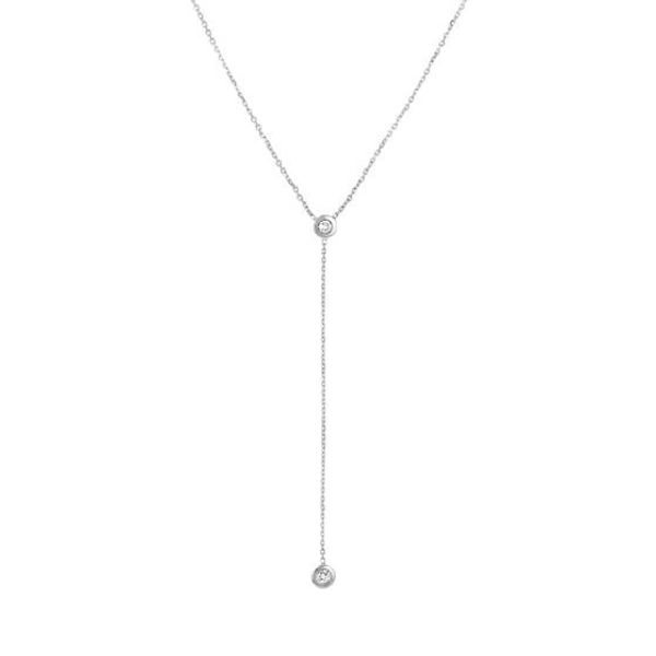 Diamond Y Necklace Lariat