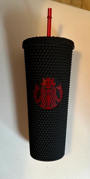 Deep Matte Red Skeleton Decal Tumbler | Skeleton Tumbler | Skeleton Studded Tumbler | Studded Tumbler | Matte Tumbler |