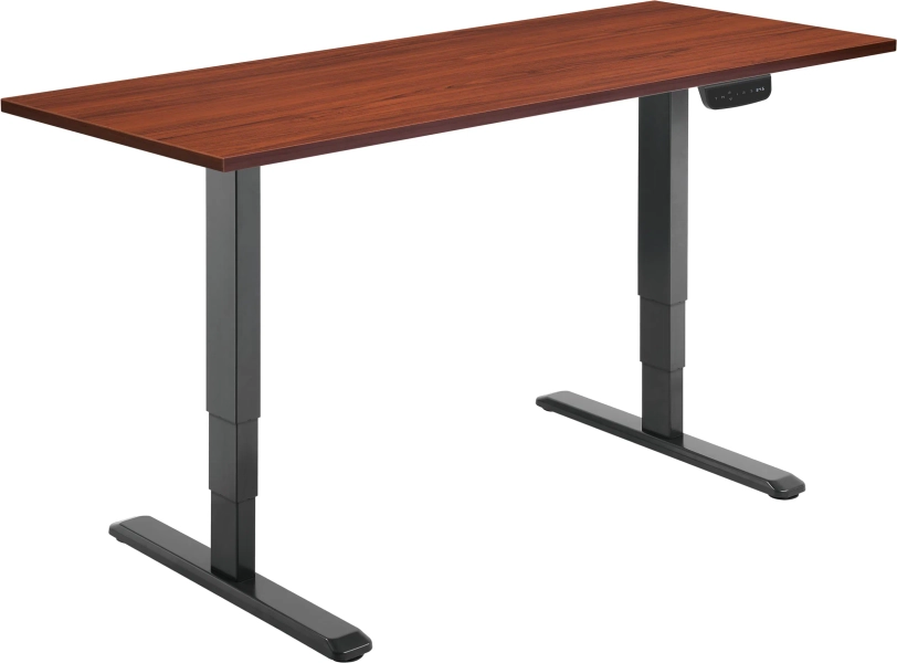 AlzaErgo Table ET1 NewGen černý + deska TTE-03 160x80cm lamino kaštan