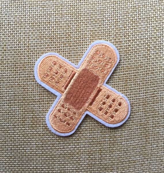 Plasters Iron/ Sew On Full Embroidered Patch Appliqués Badge