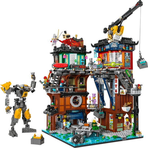 Ateliere în orașul NINJAGO® 71837 | NINJAGO® | Cumpără online la LEGO® Shop oficial din RO 