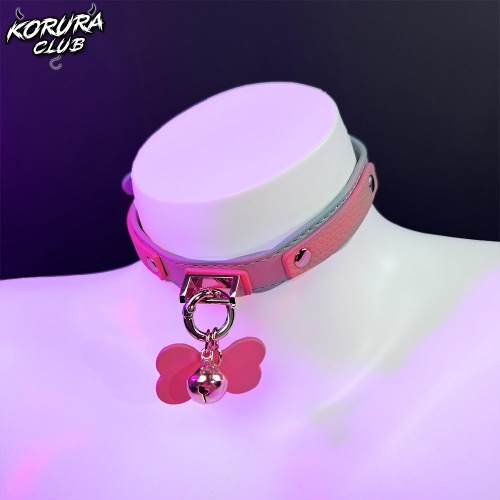 Bell Pendant Collar KA07 | Pink