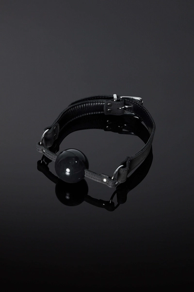 The Sphaera Leather and Silicone Ball Gag