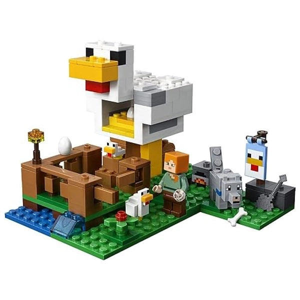 LEGO Minecraft The Chicken Coop 21140 Building Kit , 84 months to 168 months(198 Pieces)