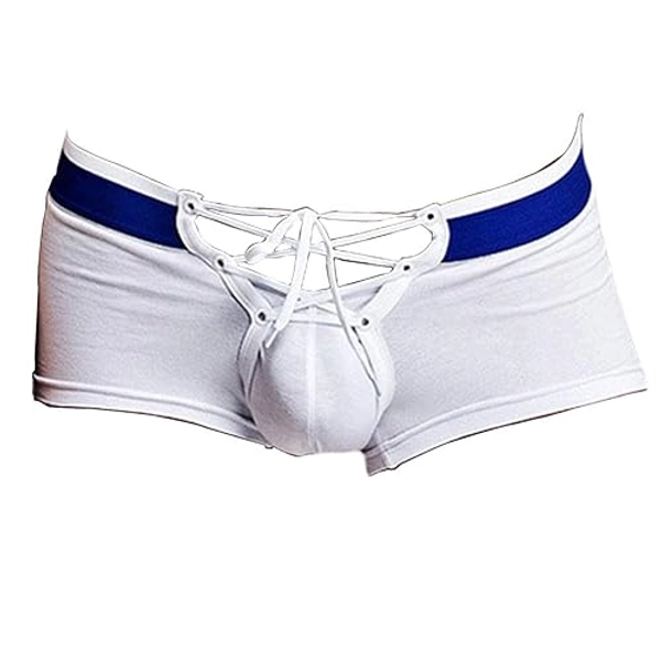 Banana Bucket Men's Sexy Lingerie Cotton Tie Rope Cute Boxer Brief Underwear Panties