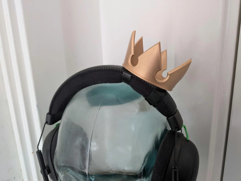 Kingdom Hearts inspired Sora Crown Streamer Headset Headphones decoration