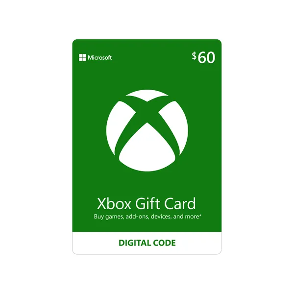 $60 Xbox Gift Card [Digital Code]