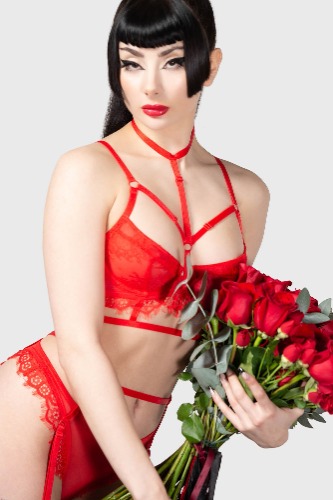 Harlow's Seduction Bra | S / Red / 100% Polyamide