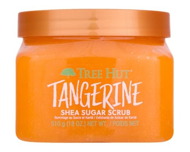 Tree Hut Tangerine Shea Sugar Scrub, 18 oz, Ultra Hydrating and Exfoliating Scrub for Nourishing Essential Body Care - Tangerine