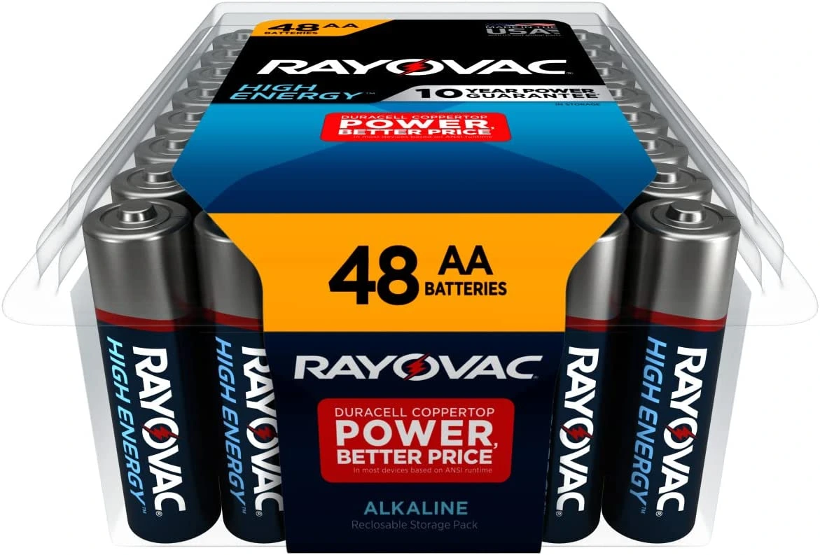 Rayovac AA Batteries, Double A Battery Alkaline, 48 Count : Electronics