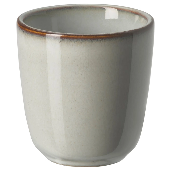 GLADELIG espressokopp, grå, 10 cl - IKEA