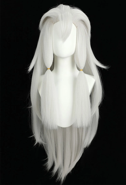The Legend of Zelda: Tears of the Kingdom Link Cosplay Wig White Silver Wig