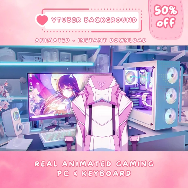 Vtuber Background Asset | Vtuber Asset | Animated background