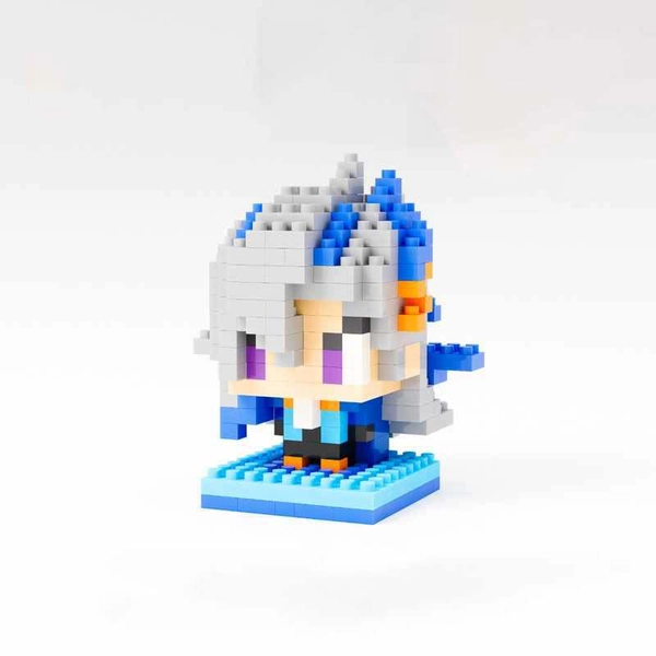 Chibi Genshin Impact Figure DIY Building Blocks Genshin Impact Desk Decor - Neuvillette