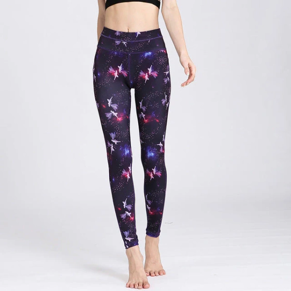 Yoga Leggings with Cosmic Design