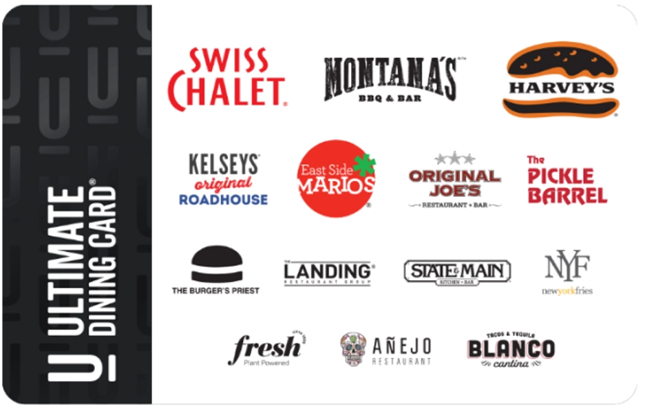 Ultimate Dining Card CA CA$100 Gift Card