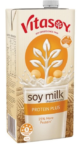 Vitasoy UHT Protein Plus Soy Milk 1 Litre, (Pack of 12) - 12 l (Pack of 12) $36.00 ($3.00 / l)