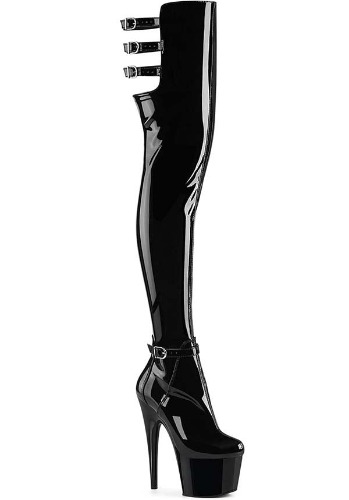 ADORE-3055 [Black Patent] | PLATFORM HEELS [PREORDER] | US 05 [WOMENS]