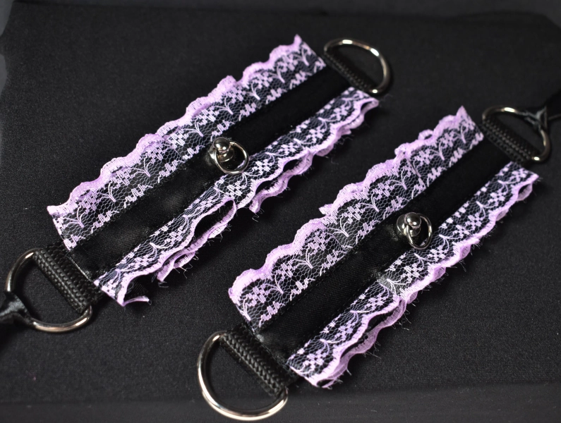 Lavender Goth Cuffs