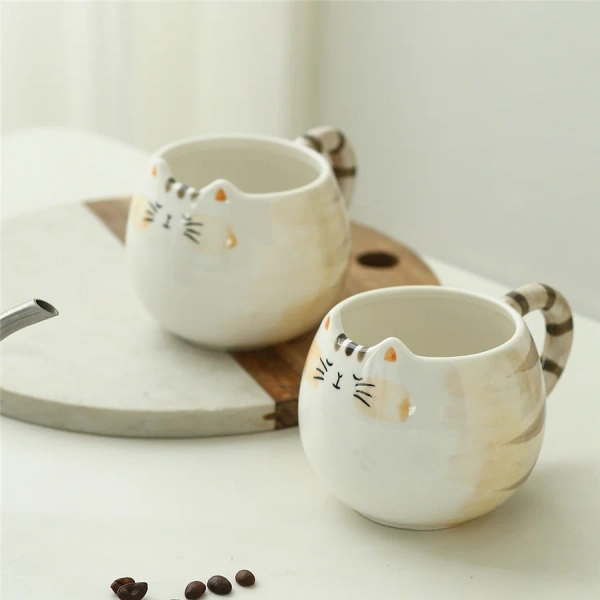 Kawaii Therapy Cat Ceramic Cup (380ml) - Limited Edition