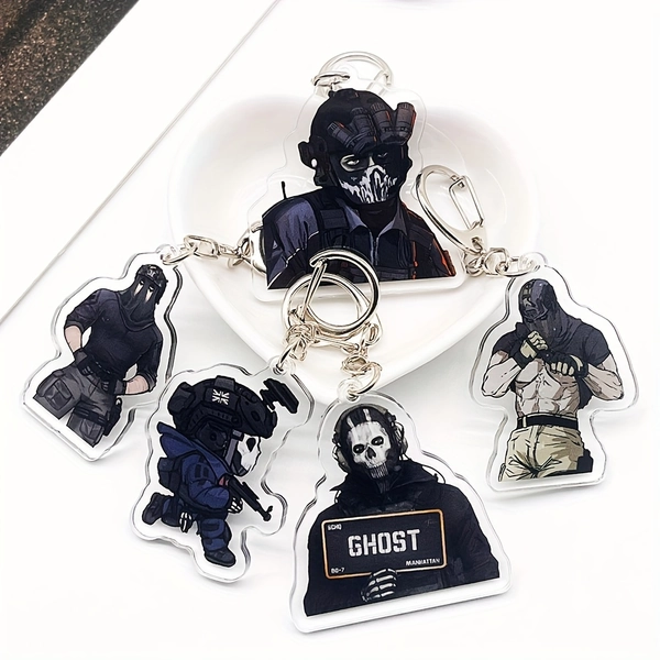 2d   llavero acrílico   cara diseño táctico moderno - Temu Chile