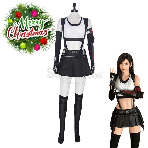 【In Stock】Halloween Cosplay Game Final Fantasy Cosplay Tifa Lockhart Cosplay Costume