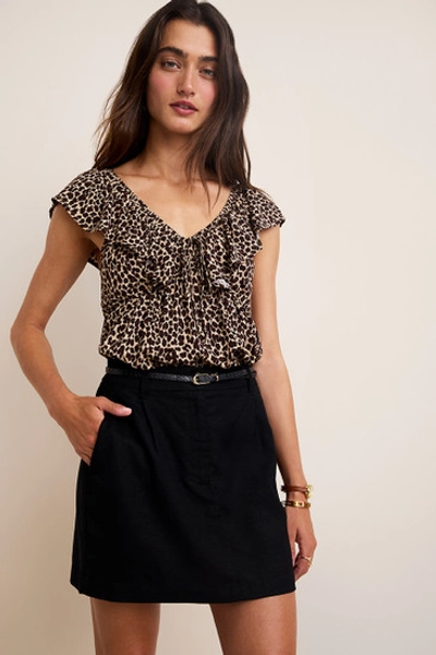 Veronica Twill Mini Skirt