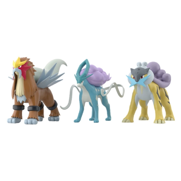 Figures Suicune Raikou Entei Pokémon Scale World