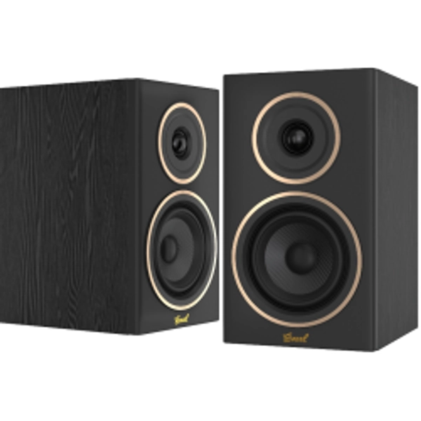 Encel Gelati Bookshelf Speakers - Black Birch