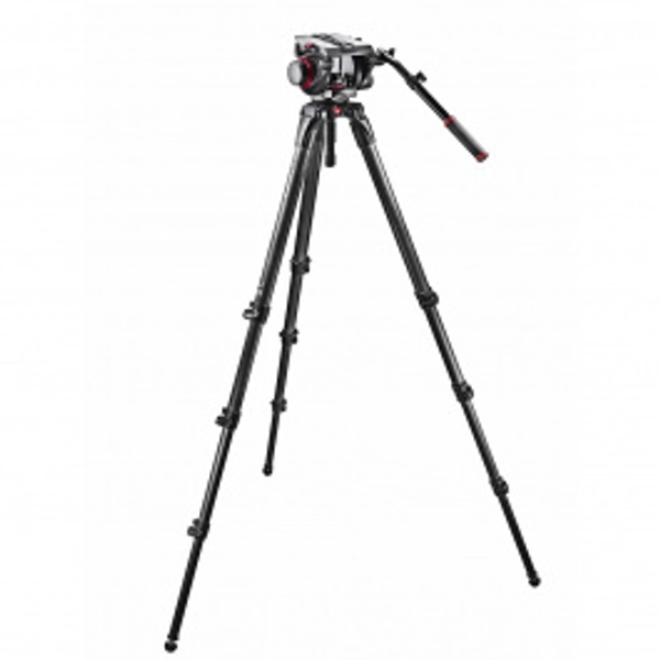 Manfrotto Kit 509HD, treppiede fibra carbonio MPRO 536 sacca MBAG100PN