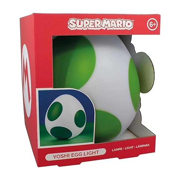 Paladone Yoshi Egg Light 8 in x 7 in | Super Mario Gifts and Room Décor |Officially Licensed Nintendo Merchandise