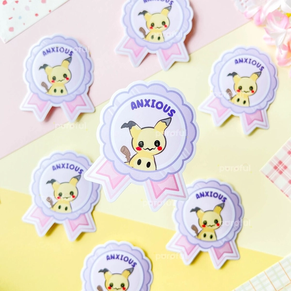 Anxious Mimikyu Sticker