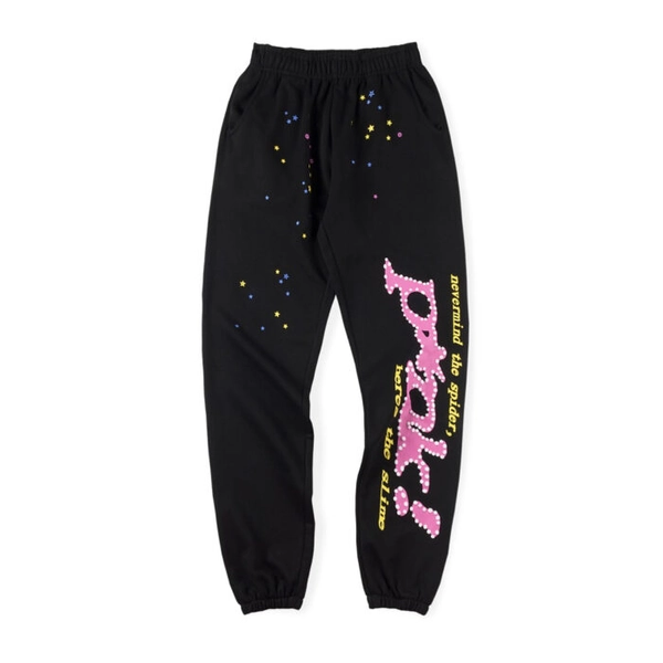 P*nk! Black Sp5der Sweatpant - Spider Clothing