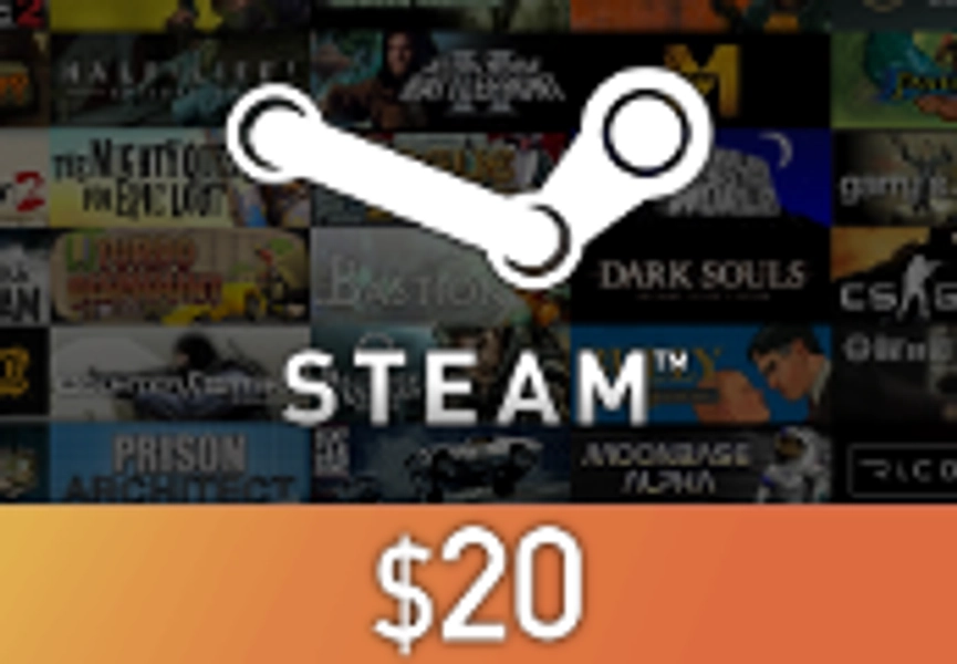 Steam Wallet Card $20 Global Activation Code 