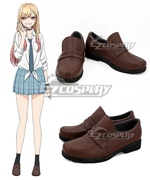 My Dress-Up Darling Sono Bisque Doll Wa Koi Wo Suru Kitagawa Marin Brown Cosplay Shoes