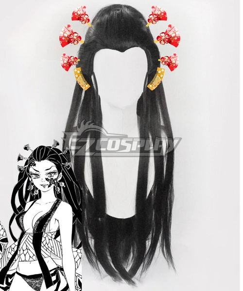 Demon Slayer: Kimetsu No Yaiba Daki Black Cosplay Wig