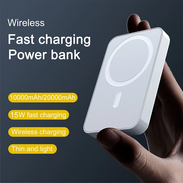 20000mAh Magnetic Power Bank Magsafe Wireless Portable Charger For iPhone 14 13