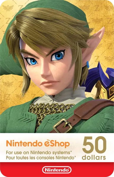 $50 Nintendo eShop Gift Card [Digital Code] - Digital Code 50 CAD