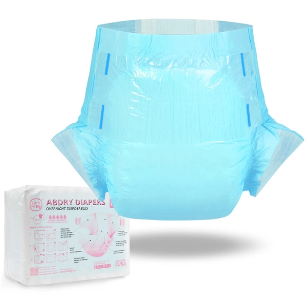 ABDry Ultra Absorbent Diapers 10 Pieces Pack Blue(M)/(L)/(XL) - LittleForBig Cute & Sexy Products