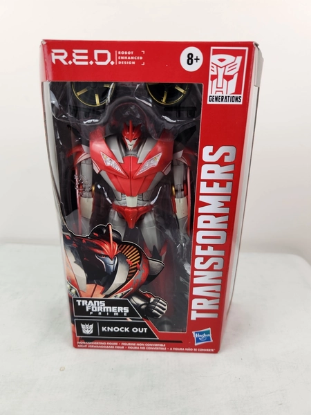 Transformers R.E.D. Prime Knock Out 6" Action Figure Hasbro NEW 2021