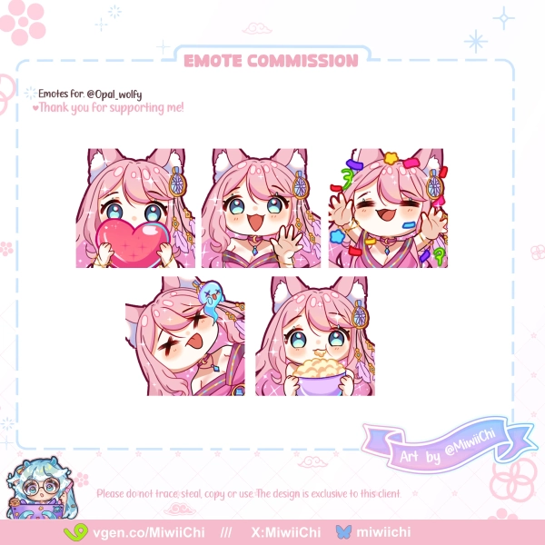 Custom Emotes by Miwii Chi (@MiwiiChi)