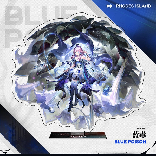 5th Anniversary Arknights Standee Cool Arknights Gaming Room Decor - Blue Poison