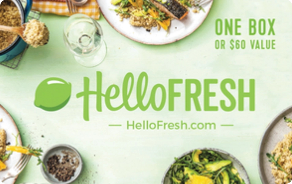 Hello Fresh $61 Gift Card