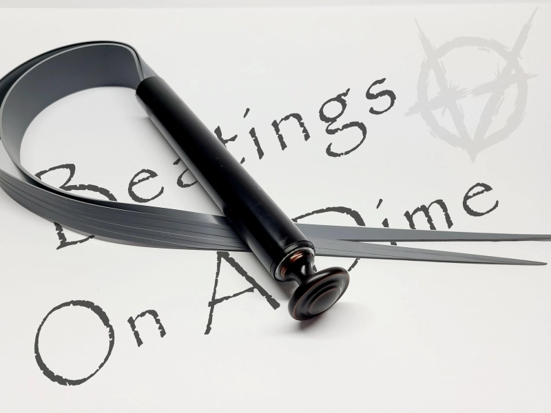 Demon Tail Whip- Rubber Fetish - Heavy Duty BDSM Toy - Handmade Bondage - Intense Impact Play - Dungeon Punishment - Hardcore Masochist Kink