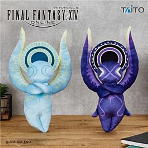Final Fantasy XIV Taito Prize Plush Hydaelyn and Zodiark