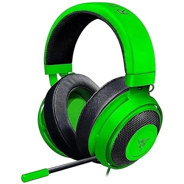 Razer Kraken Gaming Headset: Lightweight Aluminum Frame, Retractable Noise Isolating Microphone, For PC, PS4, PS5, Switch, Xbox One, Xbox Series X & S, Mobile, 3.5 mm Audio Jack – Green