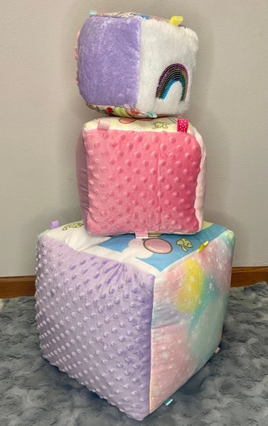 Sensory Cube/ABDL Texture Cube/Soft Textured Fidget Cube