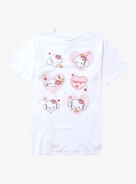 Cogimyun Gingham Bow Girls T-Shirt - M